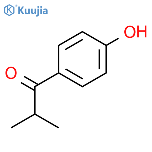 1-(4-hydroxyphenyl)-2-methylpropan-1-one structure