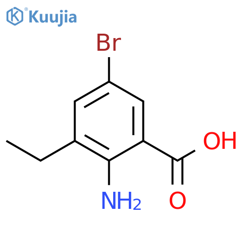 2-amino-5-bromo-3-ethylbenzoic acid structure