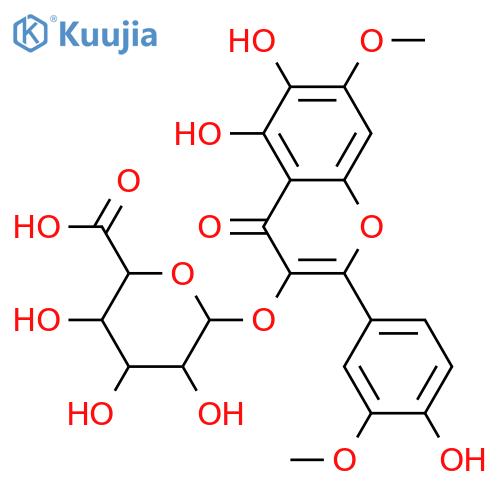 3,3',4',5,6,7-Hexahydroxyflavone; 3',7-Di-Me ether, 3-O-β-D-glucuronopyranoside structure