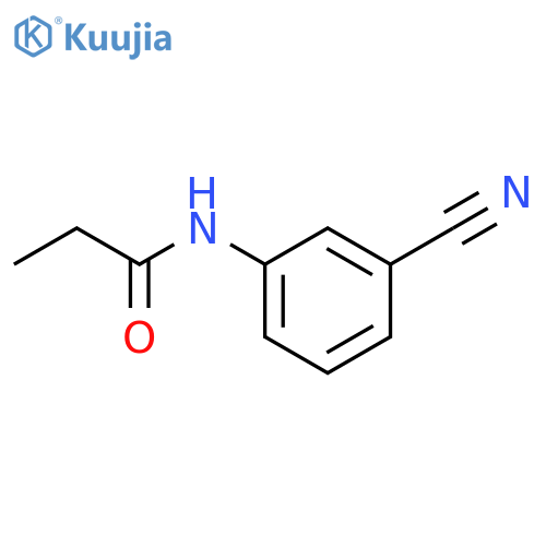 N-(3-cyanophenyl)propanamide structure