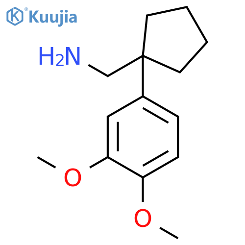 1-(3,4-dimethoxyphenyl)cyclopentylmethanamine structure