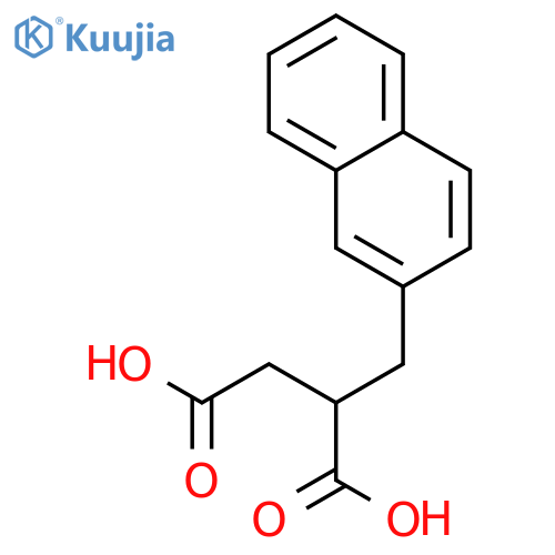 2-(naphthalen-2-ylmethyl)butanedioic acid structure