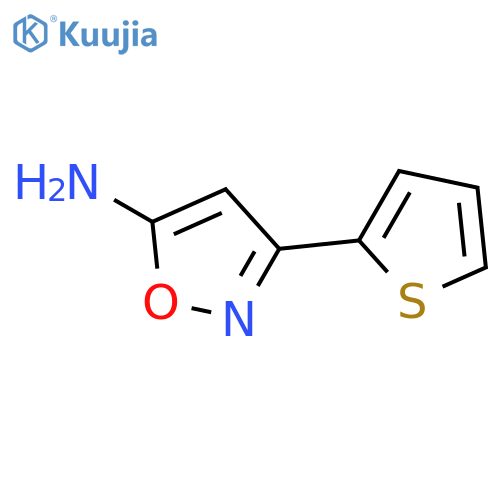 3-(thiophen-2-yl)-1,2-oxazol-5-amine structure