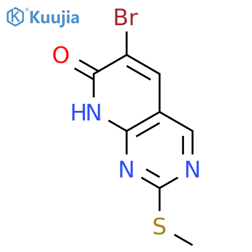 6-bromo-2-(methylsulfanyl)-7H,8H-pyrido[2,3-d]pyrimidin-7-one structure