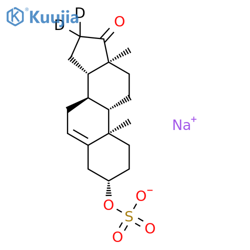 Sodium Dehydroepiandrosterone-16,16-d2 Sulfate structure