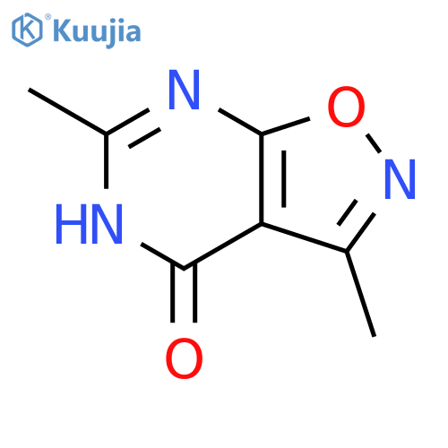 3,6-dimethylisoxazolo5,4-dpyrimidin-4(5H)-one structure