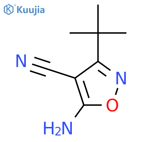 5-Amino-3-tert-butyl-1,2-oxazole-4-carbonitrile structure