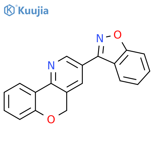 5H-[1]Benzopyrano[4,3-b]pyridine, 3-(1,2-benzisoxazol-3-yl)- structure