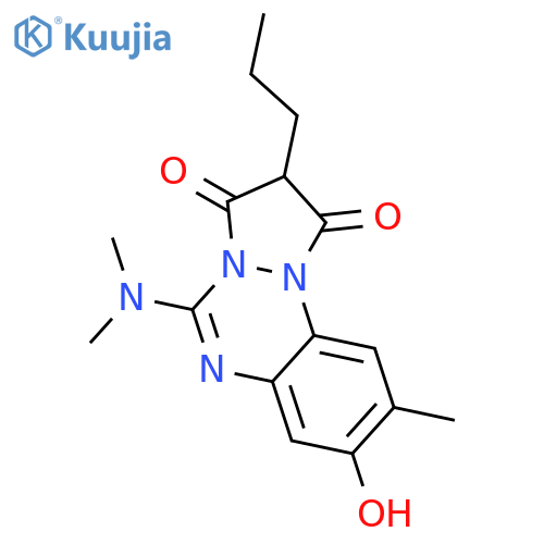 1H-Pyrazolo[1,2-a][1,2,4]benzotriazine-1,3(2H)-dione,5-(dimethylamino)-8-hydroxy-9-methyl-2-propyl- structure