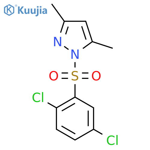 1-(2,5-dichlorobenzenesulfonyl)-3,5-dimethyl-1H-pyrazole structure