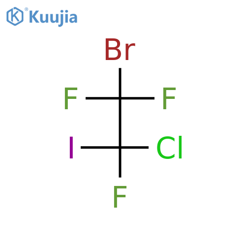 2-Bromo-1-chloro-1-iodotrifluoroethane structure