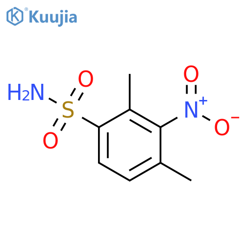 2,4-dimethyl-3-nitrobenzene-1-sulfonamide structure