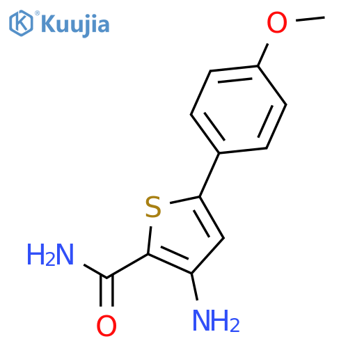 2-Thiophenecarboxamide, 3-amino-5-(4-methoxyphenyl)- structure