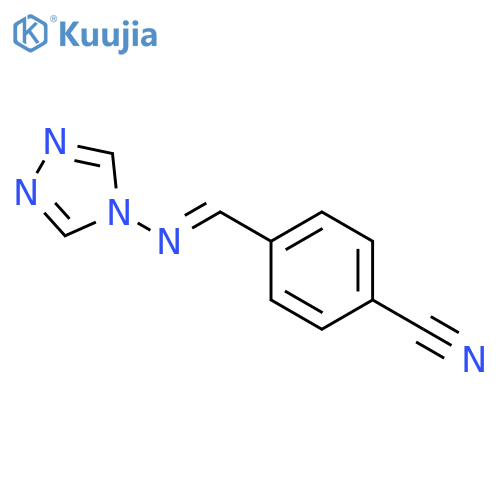 Benzonitrile, 4-[(4H-1,2,4-triazol-4-ylimino)methyl]- structure