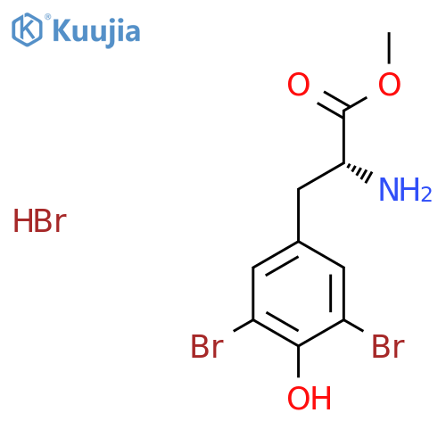 Methyl (R)-2-amino-3-(3,5-dibromo-4-hydroxyphenyl)propanoate hbr structure