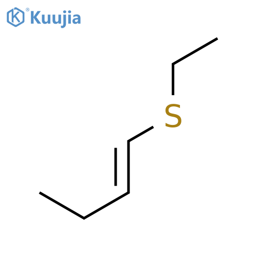 (e) 1-ethylthio-1-butene structure