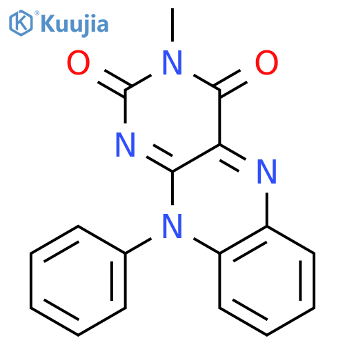 Benzo[g]pteridine-2,4(3H,10H)-dione, 3-methyl-10-phenyl- structure