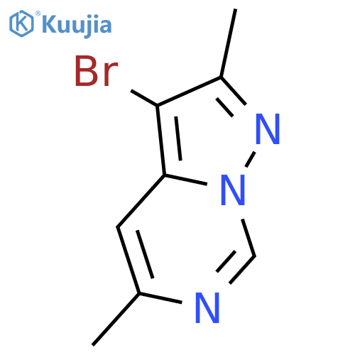 Pyrazolo[1,5-c]pyrimidine,3-bromo-2,5-dimethyl- structure
