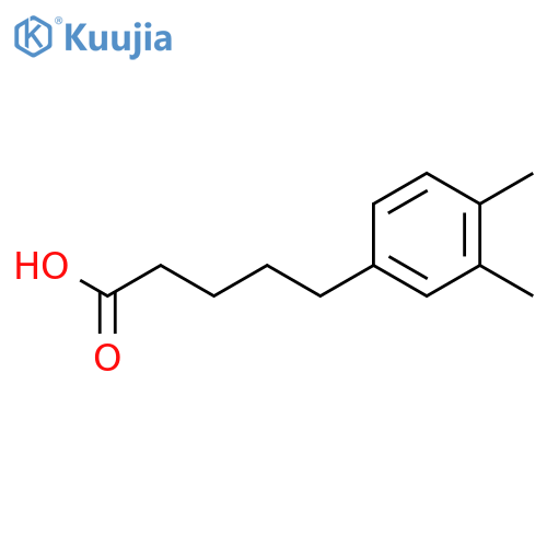 5-(3,4-Dimethylphenyl)pentanoic acid structure