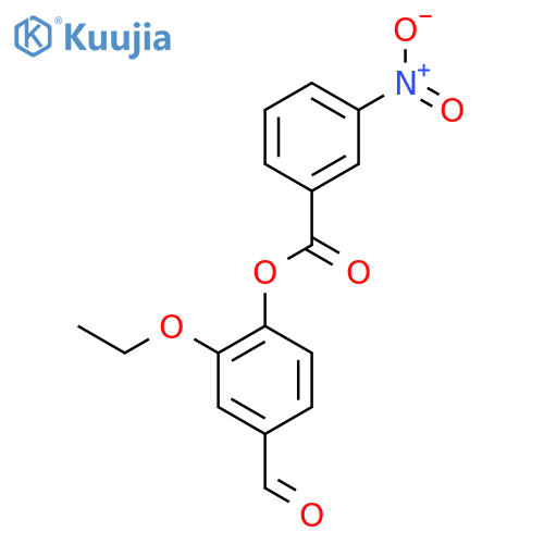 2-Ethoxy-4-formylphenyl 3-nitrobenzoate structure