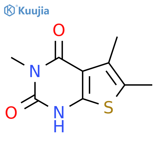 3,5,6-Trimethylthieno[2,3-d]pyrimidine-2,4(1H,3H)-dione structure