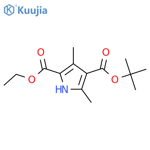 4-tert-Butyl 2-ethyl 3,5-dimethyl-1H-pyrrole-2,4-dicarboxylate structure