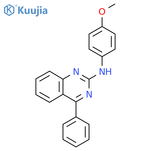 N-(4-methoxyphenyl)-4-phenylquinazolin-2-amine structure