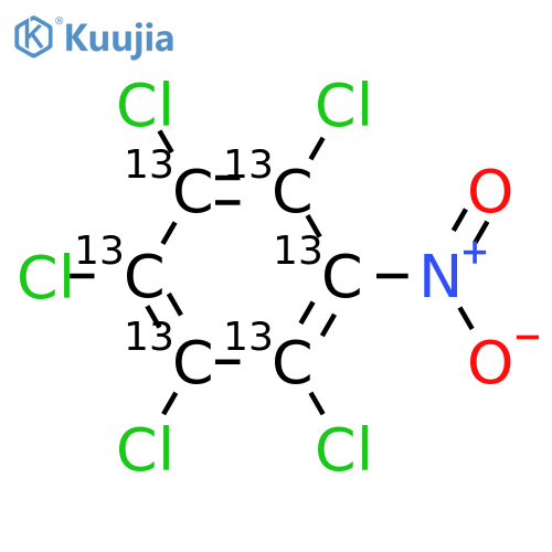 Pentachloronitrobenzene-13C6 structure