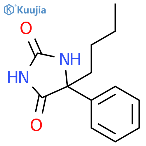 5-Butyl-5-phenylimidazolidine-2,4-dione structure