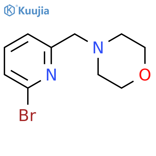 4-((6-bromopyridin-2-yl)methyl)morpholine structure