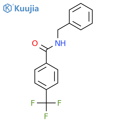 BENZAMIDE, N-(PHENYLMETHYL)-4-(TRIFLUOROMETHYL)- structure