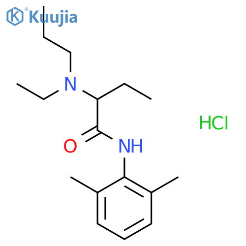 Etidocaine Hydrochloride structure