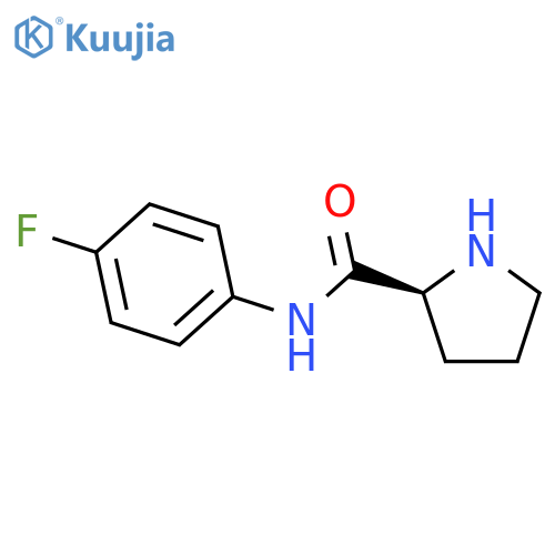 2-Pyrrolidinecarboxamide, N-(4-fluorophenyl)-, (2S)- structure