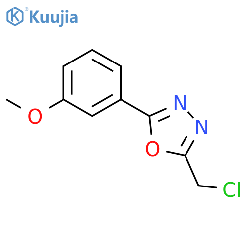 2-(chloromethyl)-5-(3-methoxyphenyl)-1,3,4-oxadiazole structure