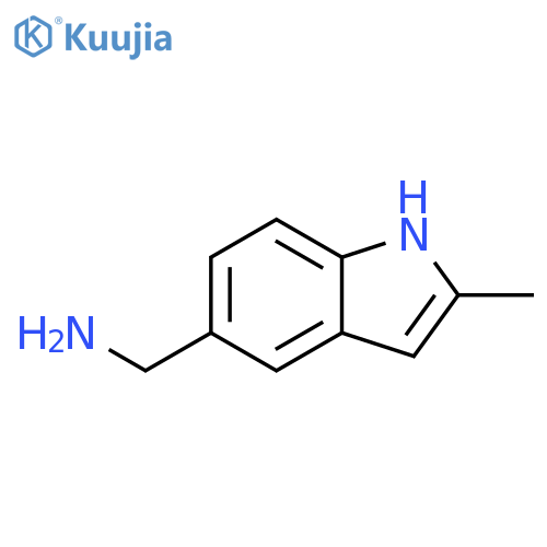 (2-Methyl-1H-indol-5-yl)methanamine structure
