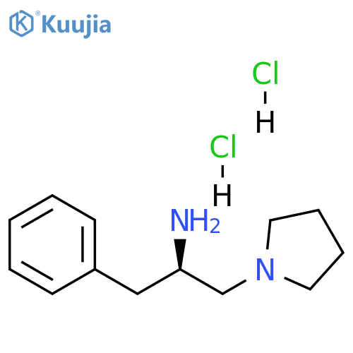 (R)-1-Phenyl-3-(pyrrolidin-1-yl)propan-2-amine 2HCl structure