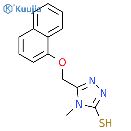 4-Methyl-5-(naphthalen-1-yloxymethyl)-4H-[1,2,4]triazole-3-thiol structure