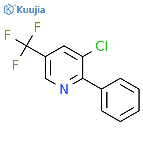 Pyridine, 3-chloro-2-phenyl-5-(trifluoromethyl)- structure