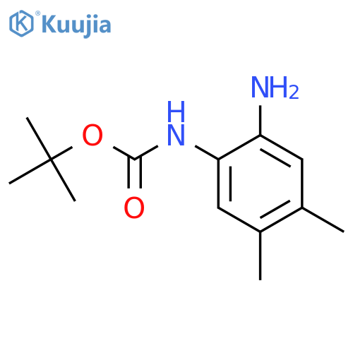 tert-butyl N-(2-amino-4,5-dimethylphenyl)carbamate structure