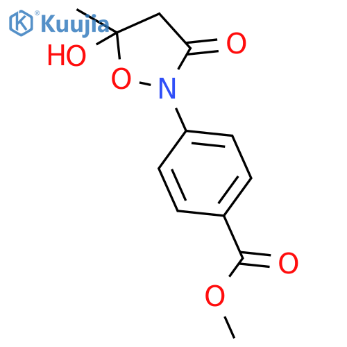 Methyl 4-(5-hydroxy-5-methyl-3-oxoisoxazolidin-2-yl)benzoate structure