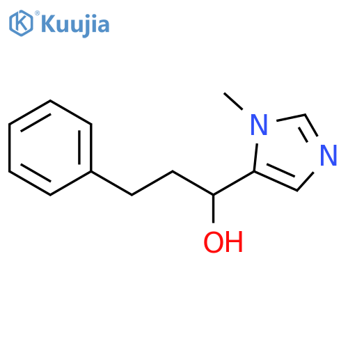 1-(1-methyl-1H-imidazol-5-yl)-3-phenylpropan-1-ol structure