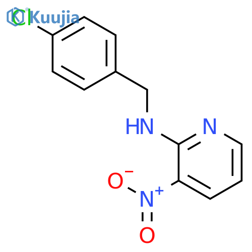 2-Pyridinamine, N-[(4-chlorophenyl)methyl]-3-nitro- structure