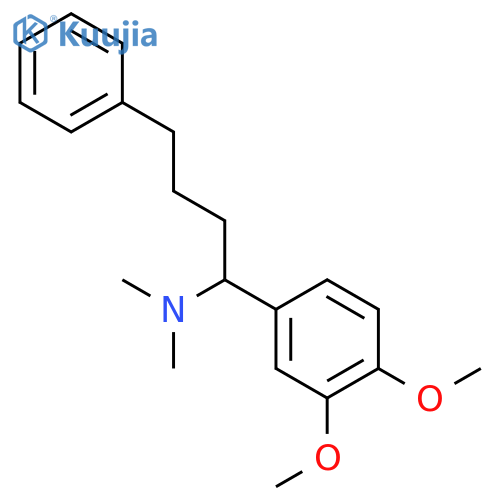 Benzenebutanamine, a-(3,4-dimethoxyphenyl)-N,N-dimethyl- structure