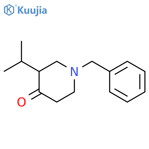 4-Piperidinone, 3-(1-methylethyl)-1-(phenylmethyl)- structure