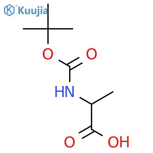 tert-Butoxycarbonyl-DL-alanine structure