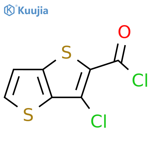 Thieno[3,2-b]thiophene-2-carbonyl chloride, 3-chloro- structure