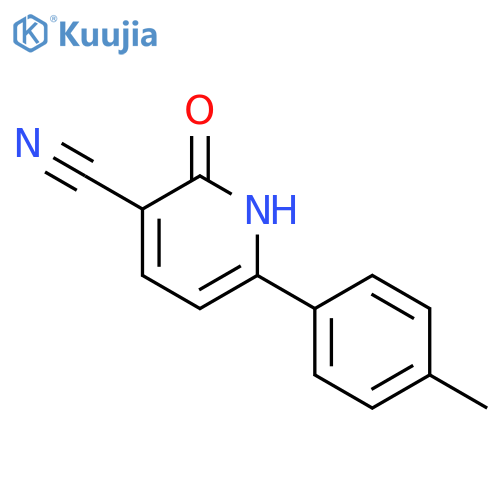6-(4-methylphenyl)-2-oxo-1,2-dihydropyridine-3-carbonitrile structure