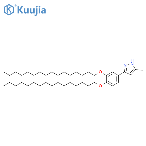 1H-Pyrazole, 3-[3,4-bis(hexadecyloxy)phenyl]-5-methyl- structure