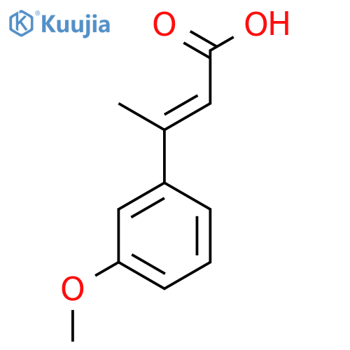 (E)-3-(3-methoxyphenyl)but-2-enoic Acid structure