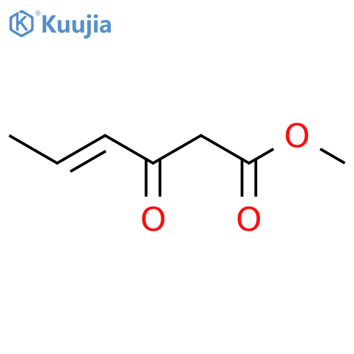 4-Hexenoic acid, 3-oxo-, methyl ester structure